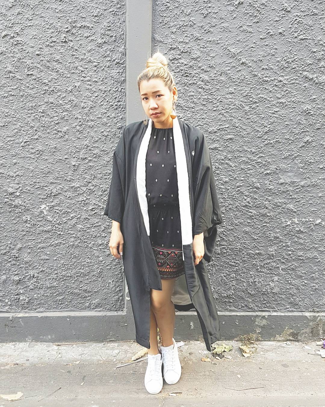 Customer wearing Sumo Vintage